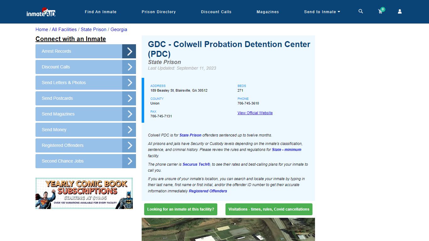 GDC - Colwell Probation Detention Center (PDC) & Inmate Search ...
